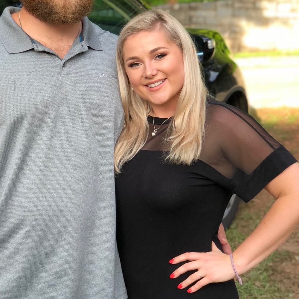 PLT Black t-shirt dress w/ sheer shoulders